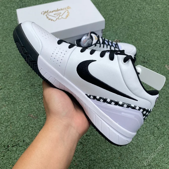 Nike Zoom Kobe 4 White Black FJ9363-100