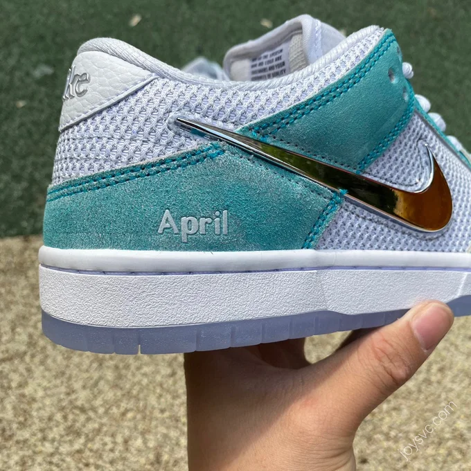 APRIL SKATEBOARDS x Nike SB Dunk Low White Green