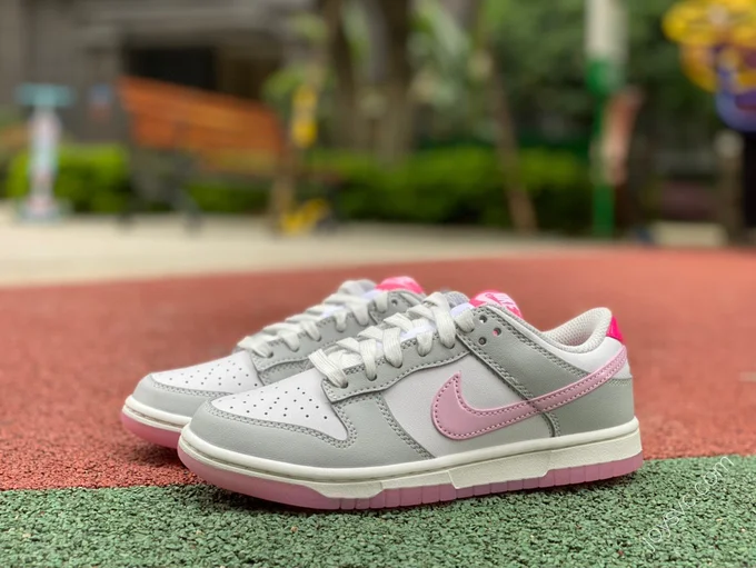 Nike Dunk Low 520 White Grey Pink FN3433-161