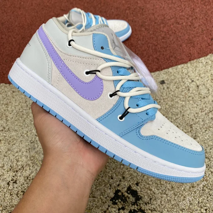 Air Jordan 1 Low Blue Pink Sneakers DC0774-050