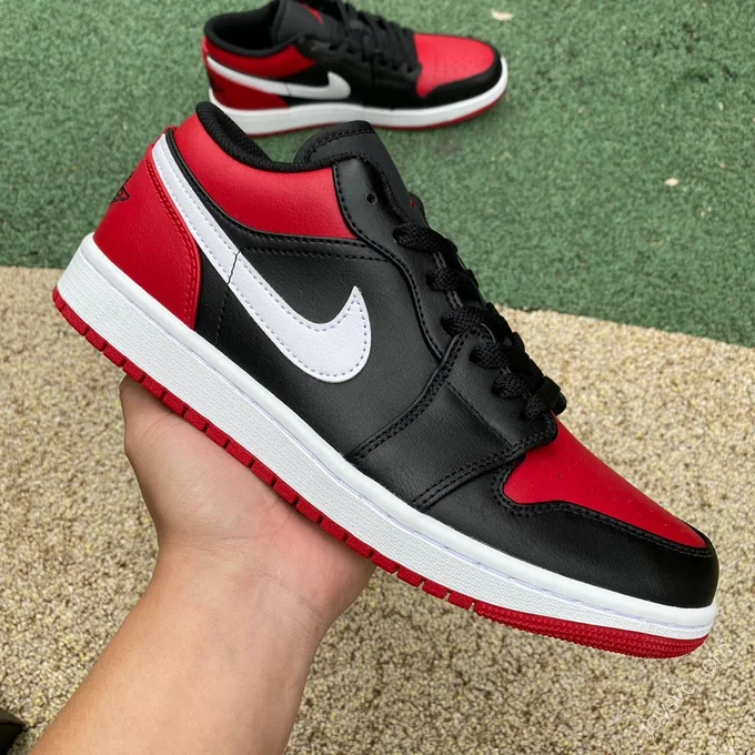 Air Jordan 1 Alternate Bred Toe Black Red 553558-066