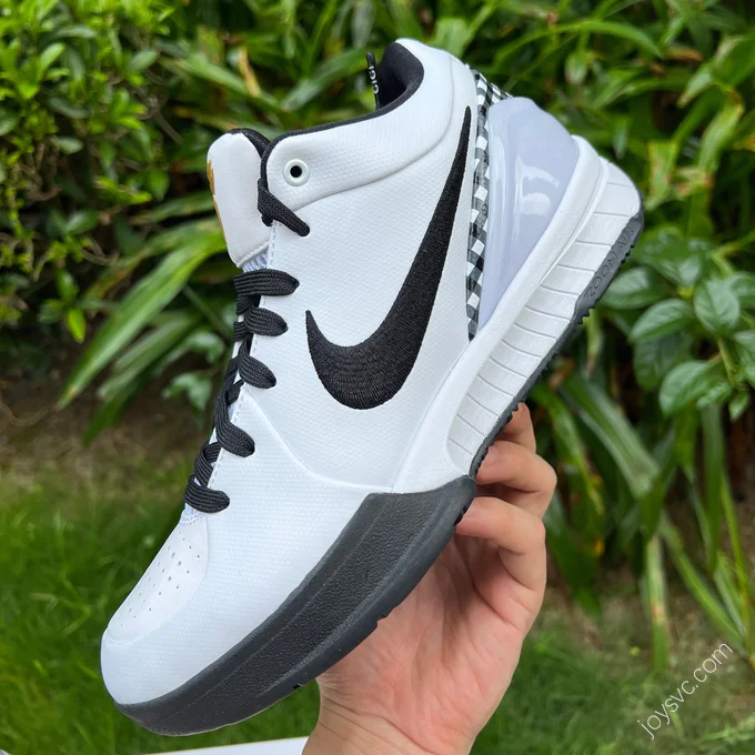 Nike Zoom Kobe 4 White Black FJ9363-100