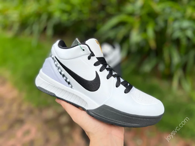 Nike Zoom Kobe 4 White Black FJ9363-100