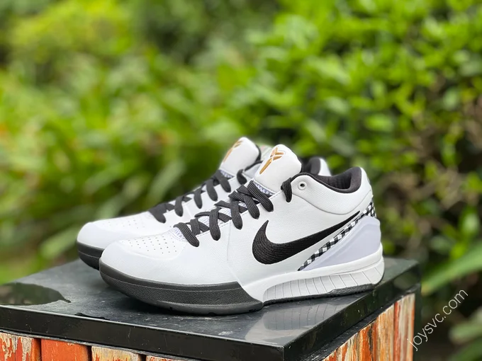 Nike Zoom Kobe 4 White Black FJ9363-100