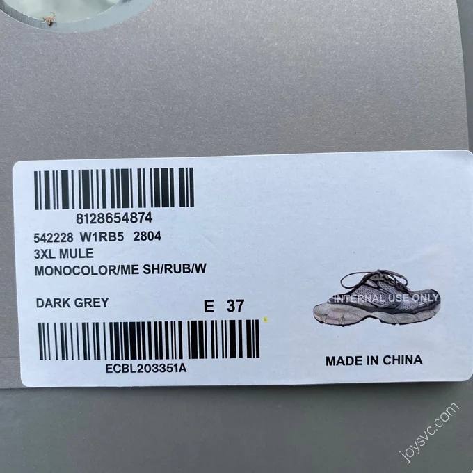 Balenciaga 3XL Mule Red Silver