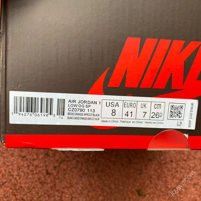 Air Jordan 1 x OFF-WHITE Black Toe Low Sneakers CZ0790-113