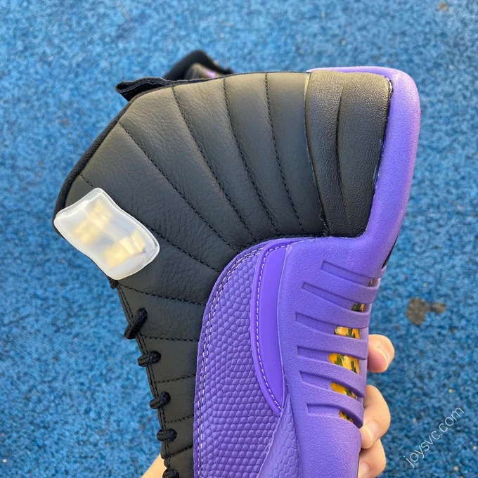 Air Jordan 12 Black Purple Gold Sneakers CT8013-