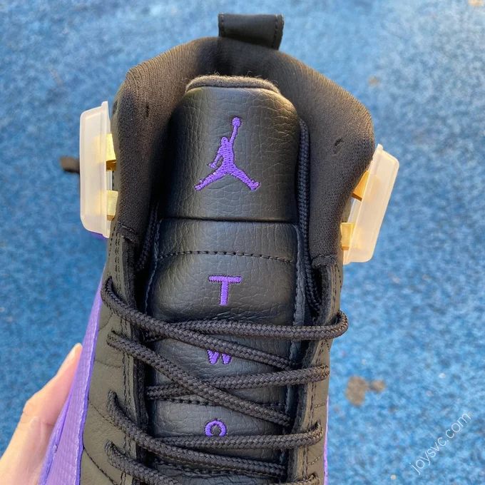 Air Jordan 12 Black Purple Gold Sneakers CT8013-