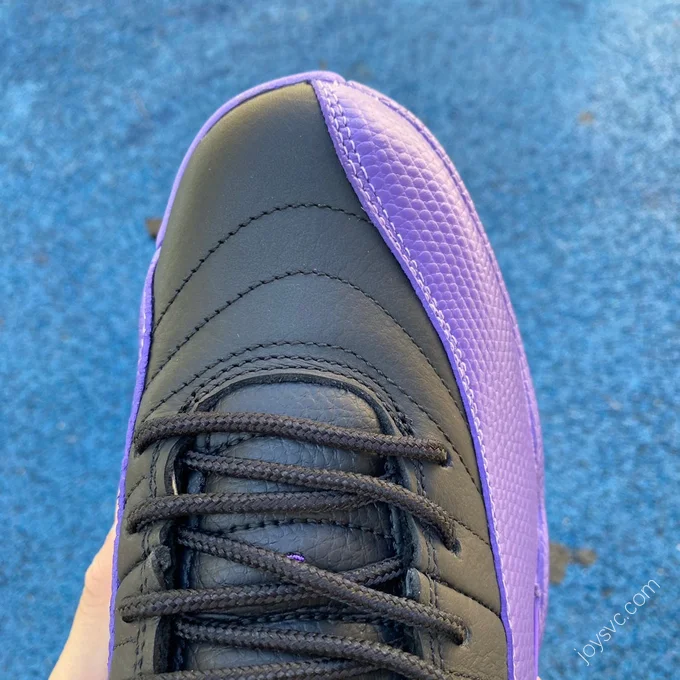 Air Jordan 12 Black Purple Gold Sneakers CT8013-