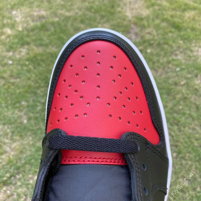 Air Jordan 1 Retro Low Bred 2015 Black Red 705329-001