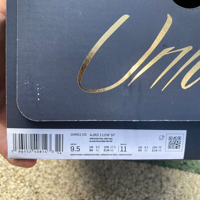 Union LA x Air Jordan 1 KO Low White Sneakers DO8912-101