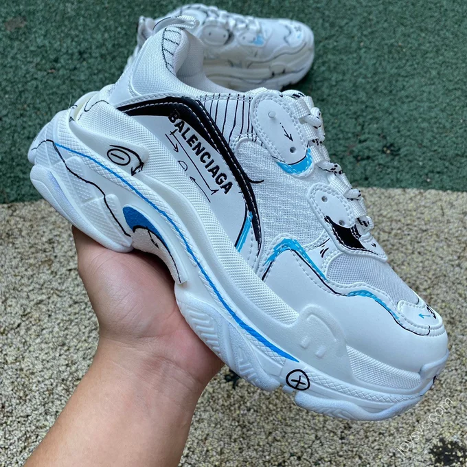 Balenciaga Triple S Graffiti White