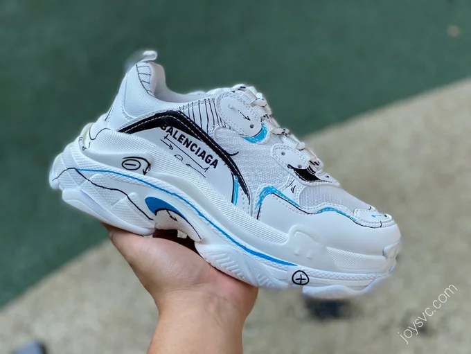 Balenciaga Triple S Graffiti White