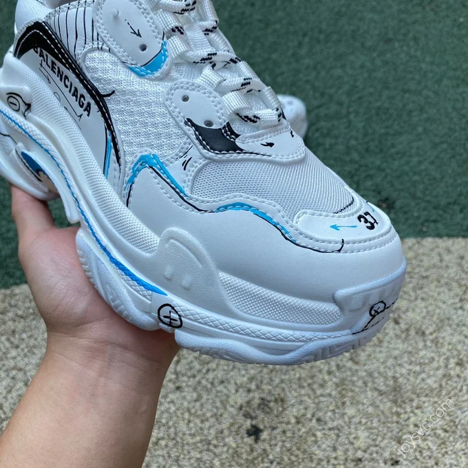 Balenciaga Triple S Graffiti White