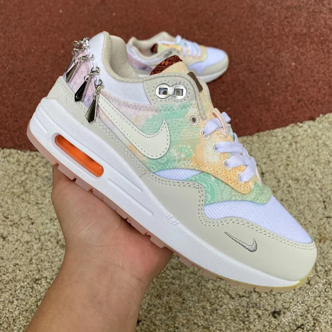 Nike Air Max 1 '87 Beige Pink Green FJ7734-101