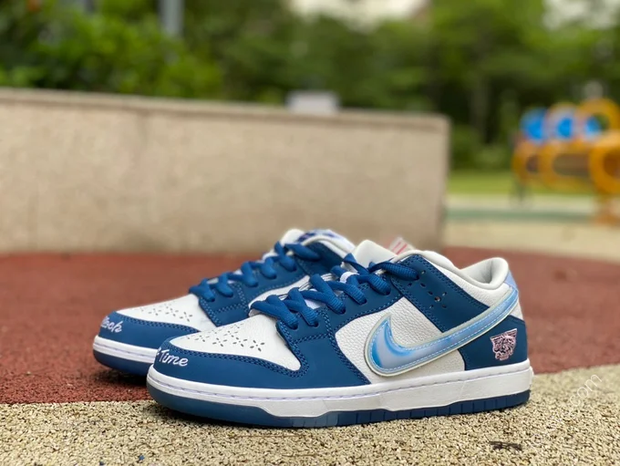 Born x Raised x Nike Dunk SB Blue White FN7819-400