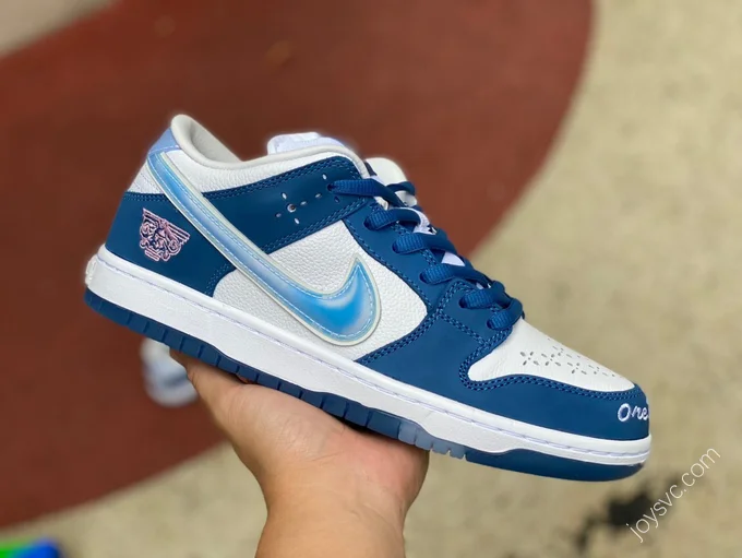 Born x Raised x Nike Dunk SB Blue White FN7819-400