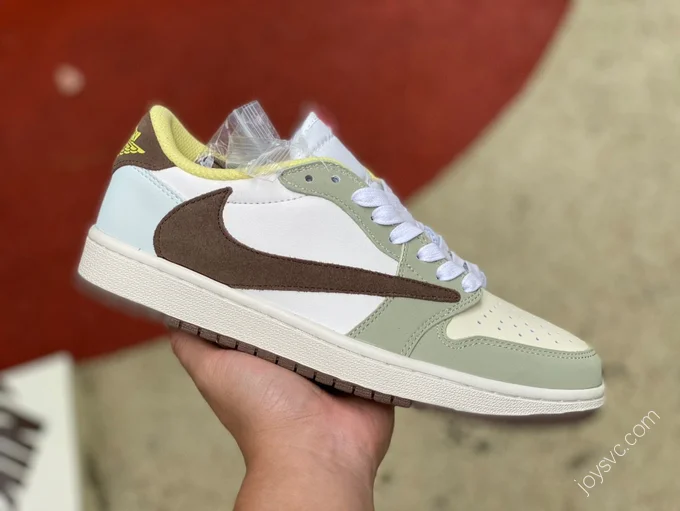 Air Jordan 1 Low White Tan Green DM7866-140