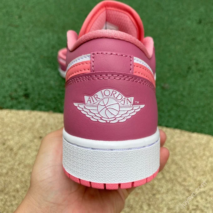 Air Jordan 1 Low White Pink Sneakers 553560-616