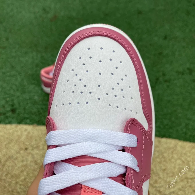 Air Jordan 1 Low White Pink Sneakers 553560-616