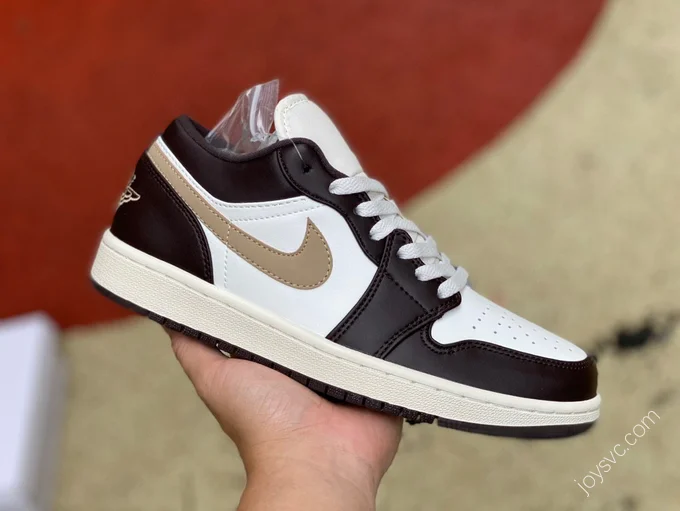 Air Jordan 1 Low White Brown Sneakers DC0774-200