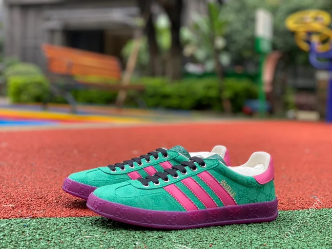 Adidas x Gucci Pink Green