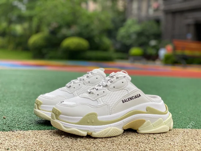 Balenciaga Triple S Mule White