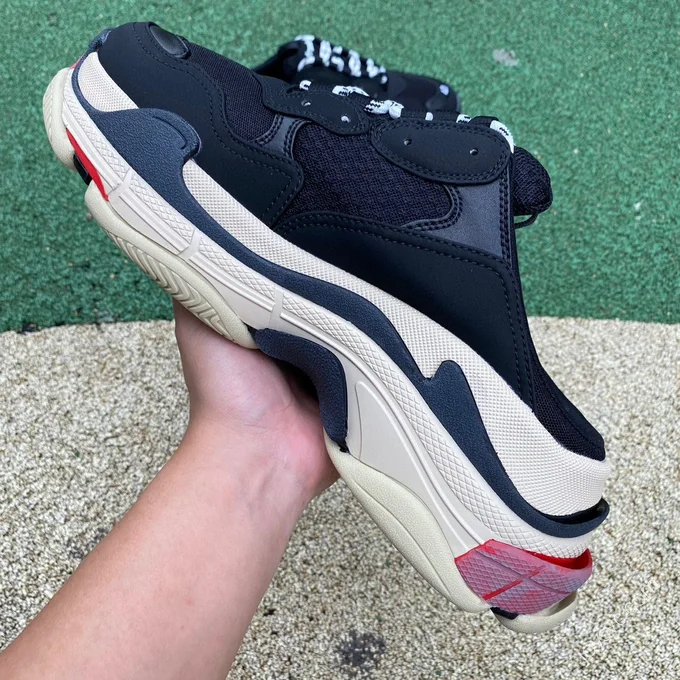 Balenciaga Triple S Mule Red Black