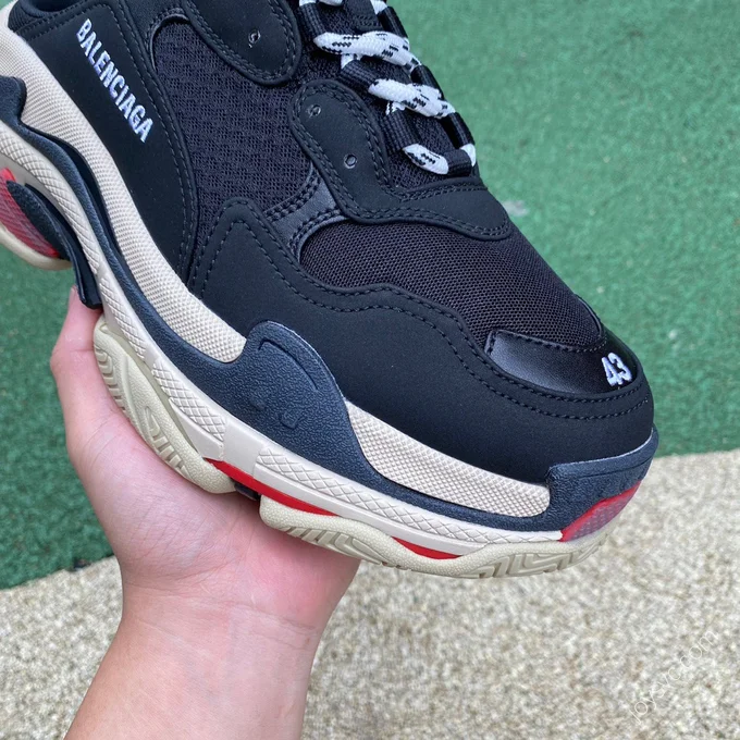 Balenciaga Triple S Mule Red Black