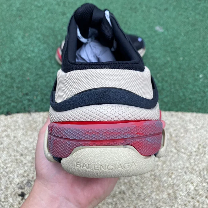 Balenciaga Triple S Mule Red Black