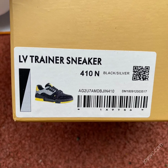 LOUIS VUITTON Trainer Black Yellow