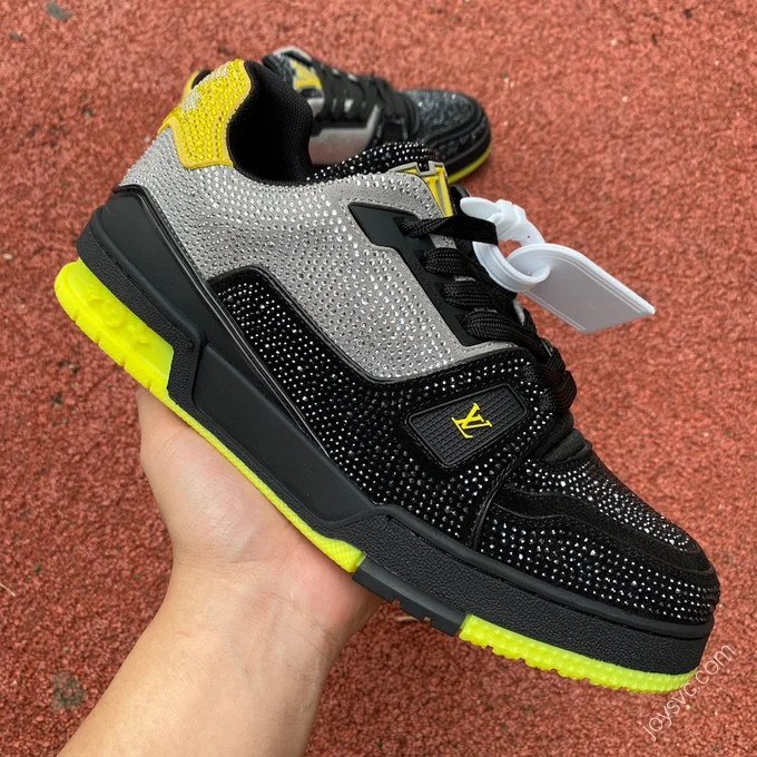 LOUIS VUITTON Trainer Black Yellow