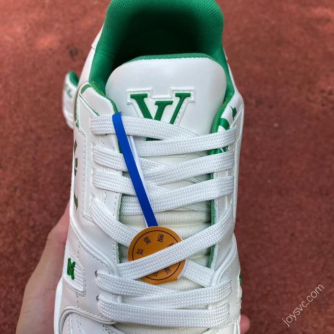 LOUIS VUITTON Trainer White Green