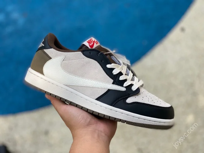 Travis Scott x Air Jordan 1 Low Black Gray Brown DM7866-902