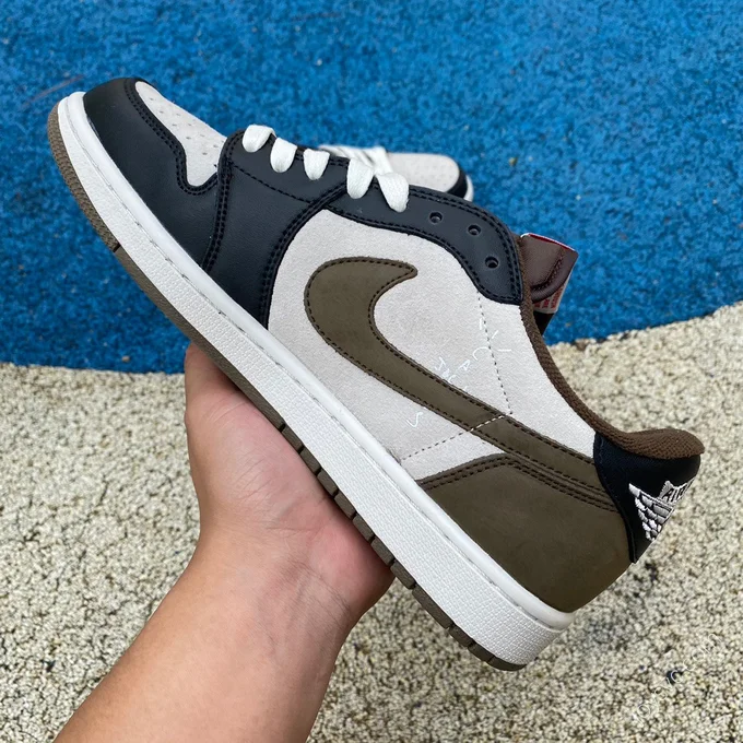 Travis Scott x Air Jordan 1 Low Black Gray Brown DM7866-902