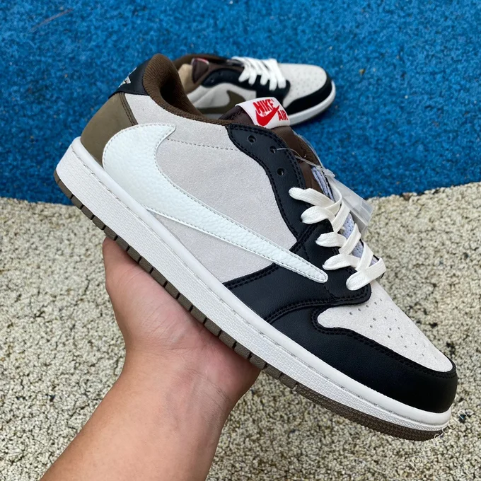 Travis Scott x Air Jordan 1 Low Black Gray Brown DM7866-902