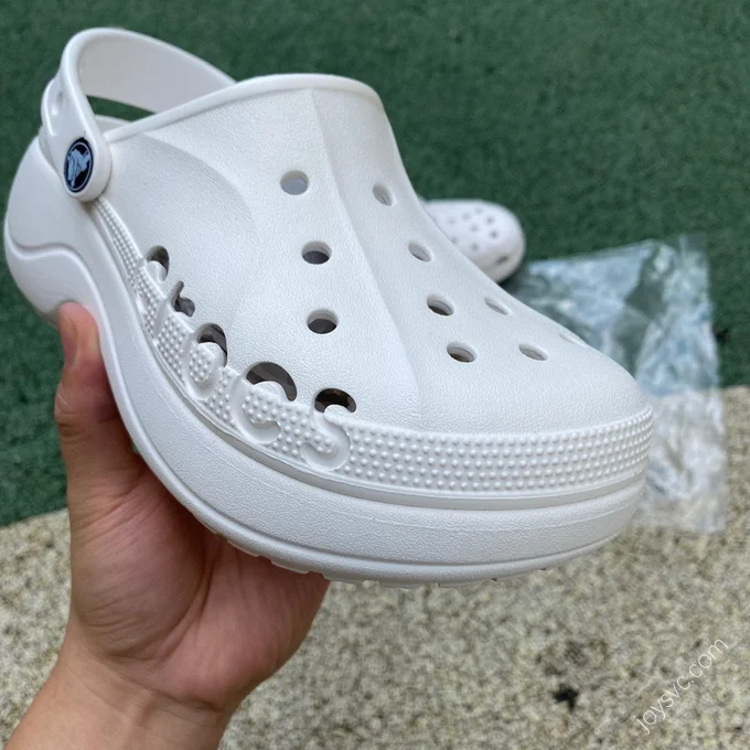 Crocs Baya Platform Clog White 208186-001