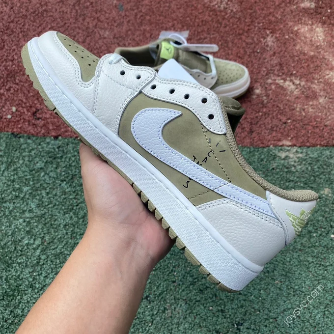 Travis Scott x Air Jordan 1 Low Gray Matcha Green FZ3124-200