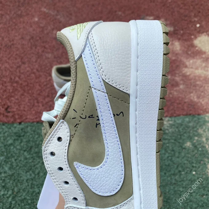 Travis Scott x Air Jordan 1 Low Gray Matcha Green FZ3124-200