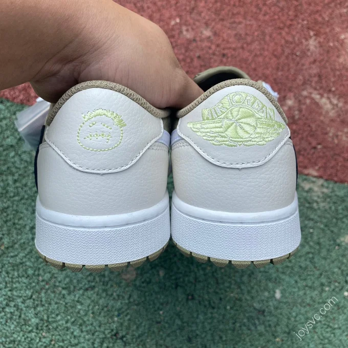 Travis Scott x Air Jordan 1 Low Gray Matcha Green FZ3124-200