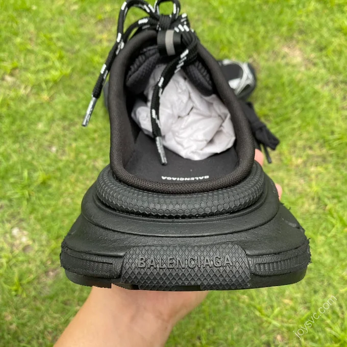 Balenciaga 3XL Mule Silver Black