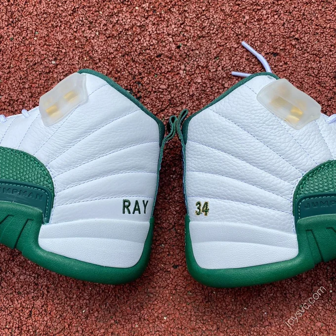 Air Jordan 12 White Green Sneakers 136001-063