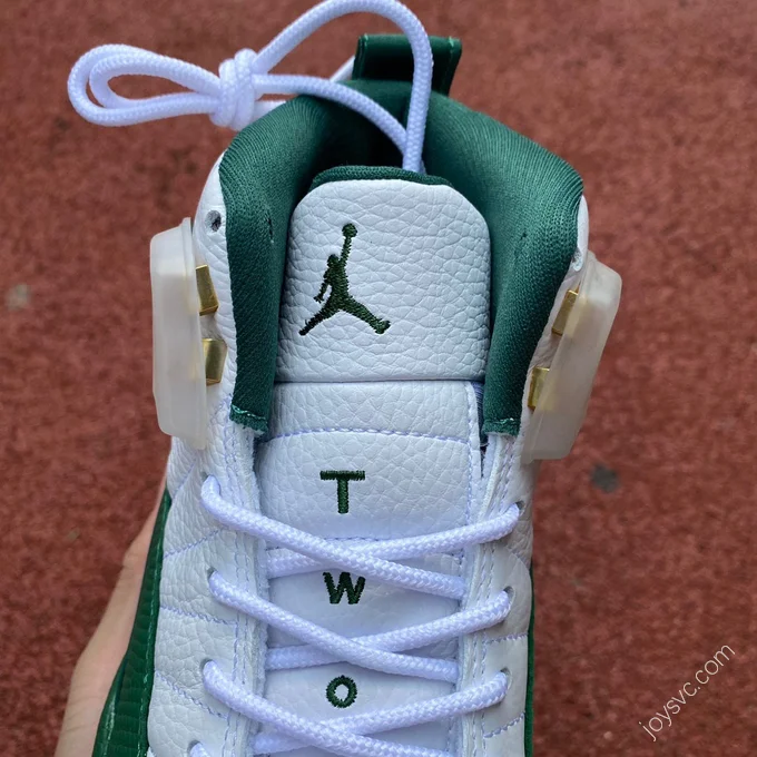 Air Jordan 12 White Green Sneakers 136001-063