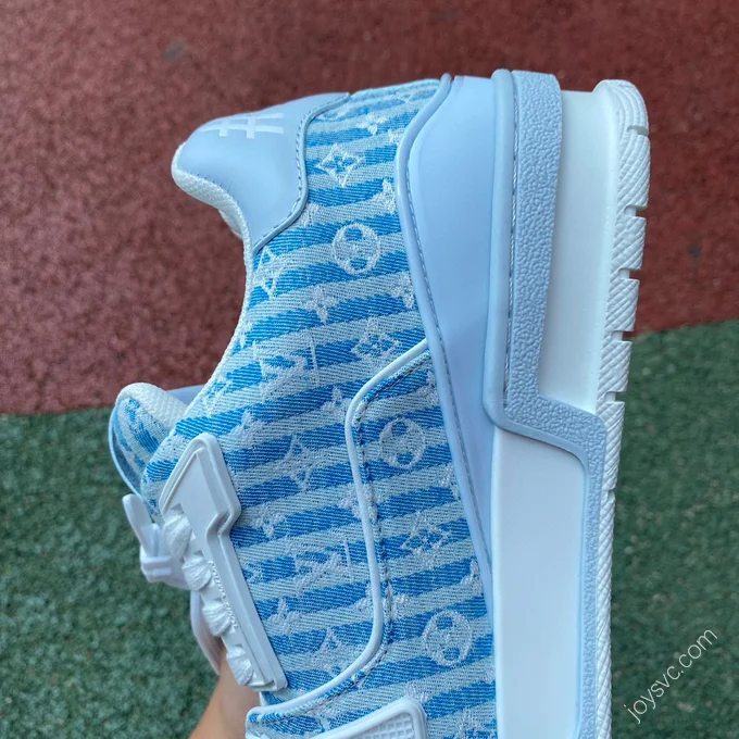 LOUIS VUITTON Trainer Blue White