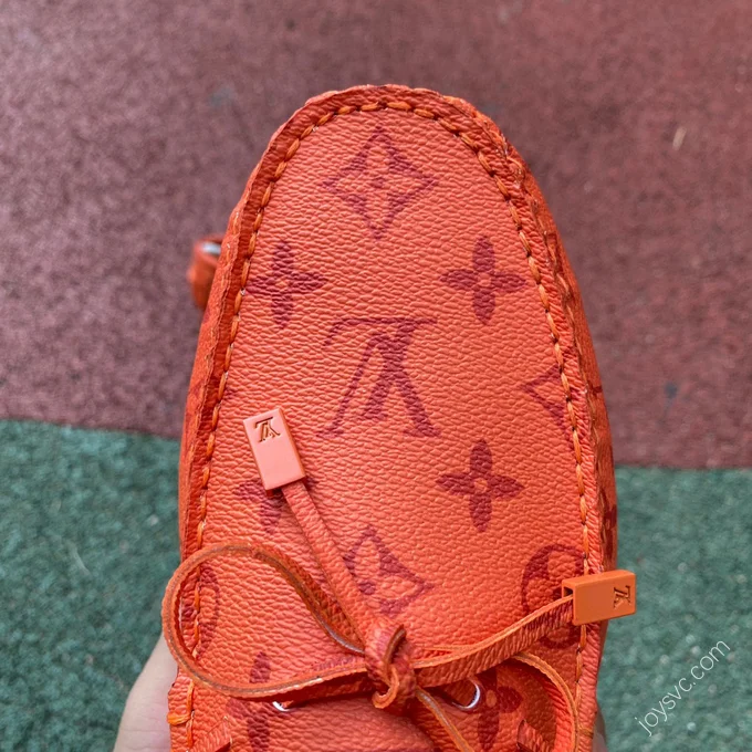 LOUIS VUITTON Moccasin Orange