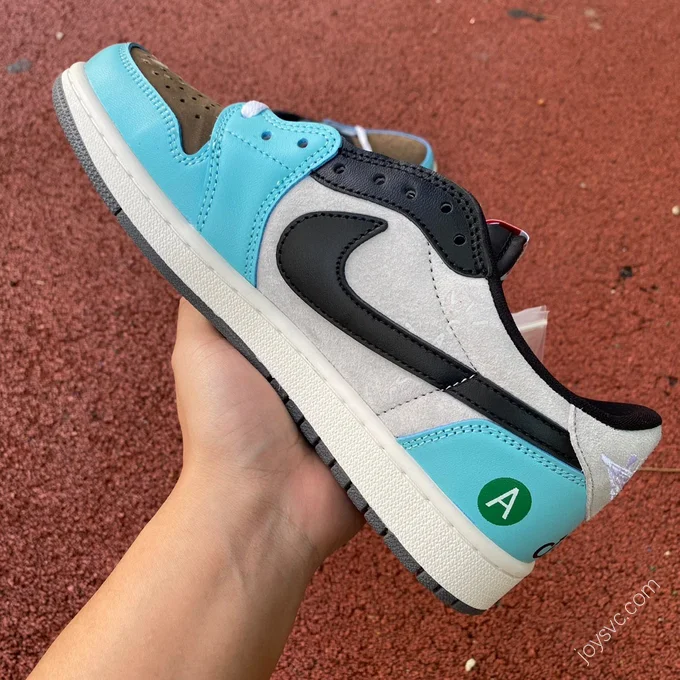 Travis Scott x Air Jordan 1 Low Blue Gray Black DM7866-009