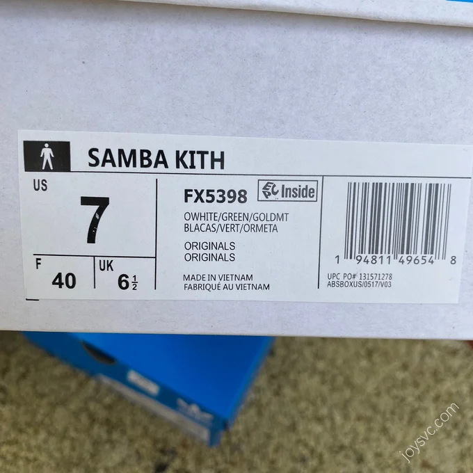 Adidas x KITH Samba Green White FX5398