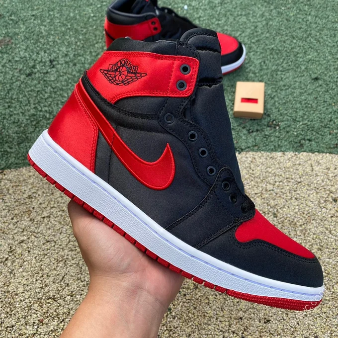 Air Jordan 1 High OG Satin Bred High-Top Sneaker FD4810-061