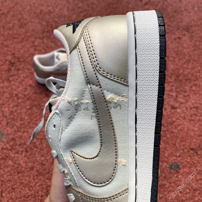 Travis Scott x Air Jordan 1 Low Denim Distressed DM7866-815