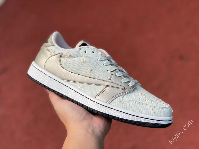 Travis Scott x Air Jordan 1 Low Denim Distressed DM7866-815